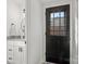 Bathroom with granite countertops, white cabinets and modern fixtures at 910 Lightwood Dr, Matthews, NC 28105