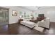 Bright living room with hardwood floors and stylish furnishings at 9849 Steele Meadow Rd, Charlotte, NC 28273