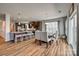 Modern kitchen with island seating and stainless steel appliances at 14925 Baldridge Dr, Huntersville, NC 28078