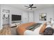 Well-appointed main bedroom featuring a TV, closet, and en-suite bathroom at 1640 English Knoll Dr, Matthews, NC 28105