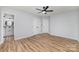 Large main bedroom with entry to bathroom, closet and two doors at 1640 English Knoll Dr, Matthews, NC 28105