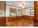 Bright bedroom with natural light and wood trim. Ceiling fan included at 237 Fea Ln, Iron Station, NC 28080