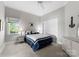 Cozy bedroom featuring neutral walls, carpet, and a bright window at 3507 Governors Island Dr, Denver, NC 28037