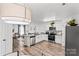 Modern kitchen features stainless steel appliances, granite countertops, and island seating at 355 Jared Steel Ln, Salisbury, NC 28146