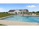 Inviting backyard pool, perfect for enjoying warm days, with lounge chairs and a spacious patio at 4316 Nesbit Rd, Monroe, NC 28112