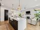 Spacious open floor plan connecting the kitchen and living area for modern living at 443 Beaumont Ave, Charlotte, NC 28204