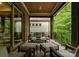 Cozy covered outdoor patio with comfortable seating perfect for relaxing and entertaining guests at 4635 Harper Ct, Charlotte, NC 28210