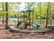 Fun playground area for with slides, climbing structures, and a scenic view of the lake for a delightful experience at 5104 Samoa Ridge Dr, Lancaster, SC 29720