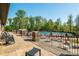 Inviting outdoor pool and lounging area with ample seating, perfect for relaxation and recreation at 5104 Samoa Ridge Dr, Lancaster, SC 29720