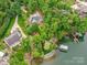 Breathtaking aerial view of the lakefront property and the serene waterfront at 5951 Johnson Rd, Clover, SC 29710