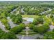 Community clubhouse and pool area surrounded by lush landscaping and mature trees offering an oasis for residents at 8902 Whittingham Dr, Waxhaw, NC 28173
