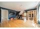 Spacious bonus room with hardwood floors, sauna, and exercise equipment at 8902 Whittingham Dr, Waxhaw, NC 28173