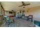 Outdoor patio including ceiling fans and comfortable seating at 1005 Spring Rock Dr, Salisbury, NC 28146