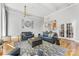 Bright and spacious living room with hardwood floors and modern decor at 127 N Tryon St # 511, Charlotte, NC 28202