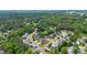 Aerial view of the neighborhood shows the lush surroundings at 1358 Colwick Ln, Rock Hill, SC 29732
