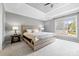 Comfortable bedroom with a king bed, side tables, and ample natural light from the windows at 1358 Colwick Ln, Rock Hill, SC 29732