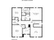 A second floor plan of the property showing the bedrooms, bathrooms, loft, and laundry room at 1607 Tundra Ln, Denver, NC 28037