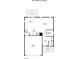 A first floor plan of the property showing the kitchen, living room, dining room, and garage at 1607 Tundra Ln, Denver, NC 28037