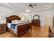 Spacious main bedroom features hardwood floors and a tray ceiling at 172 Fairway Cir, Rock Hill, SC 29730