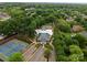 Aerial view showcases community amenities including tennis, basketball, pool and clubhouse, all nestled among lush greenery at 2304 Thunder Gulch Ct, Waxhaw, NC 28173