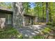 Exterior view of stone chimney and patio at 2710 Red Bud Ln, Fort Mill, SC 29715
