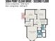 Second floor plan showcasing primary bedroom, walk-in closet, two bedrooms, balcony, hallway and two bathrooms at 3004 Point Clear Dr, Tega Cay, SC 29708