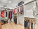 Walk-in closet with built-in shelving and ample storage for clothing and accessories at 3505 Trent St, Charlotte, NC 28209