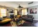 Elegant living room with fireplace, stylish furnishings, and hardwood floors at 4825 Samuel Richard St, Kannapolis, NC 28083