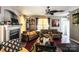 Elegant living room with fireplace, stylish furnishings, and hardwood floors at 4825 Samuel Richard St, Kannapolis, NC 28083