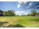 Vast, grassy backyard with scattered trees, providing a serene and open space for outdoor activities at 495&501 Turnersburg Hwy, Statesville, NC 28625