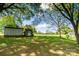Expansive backyard with storage buildings offering plenty of space for outdoor enjoyment and projects at 495&501 Turnersburg Hwy, Statesville, NC 28625