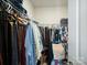 Organized walk-in closet featuring metal shelving and hanging rods for ample storage at 5058 Antebellum Dr, Iron Station, NC 28080
