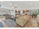 Open layout with a spacious living room, kitchen, and dining area at 6312 Kennard Dr, Charlotte, NC 28216