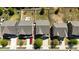 Bird's-eye view of several homes with well-maintained lawns and a common driveway at 7039 Chrysanthemum Rd, Lancaster, SC 29720