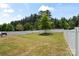 Spacious fenced backyard with lush green grass, ideal for outdoor activities at 7039 Chrysanthemum Rd, Lancaster, SC 29720
