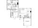 Detailed floor plan showcasing the layout of this two-story home, with dimensions and room names at 00123 Millstream Dr, China Grove, NC 28023