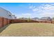 Spacious backyard with a wood fence and potential for outdoor activities at 1062 River Haven Sw Ave, Concord, NC 28025