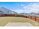 Large, fenced backyard, perfect for recreation or entertaining, with a partial view of the neighborhood at 1062 River Haven Sw Ave, Concord, NC 28025
