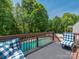 Inviting deck with cozy seating overlooking a refreshing private pool and lush green surroundings at 113 Rocky Trail Ct, Fort Mill, SC 29715