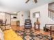 The living room opens to the kitchen and features hardwood floors at 113 Rocky Trail Ct, Fort Mill, SC 29715
