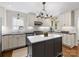 Bright kitchen featuring a center island, modern appliances, and ample cabinet space for storage at 1209 Yale Pl, Charlotte, NC 28209