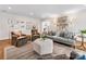 Inviting living room with hardwood floors, comfortable seating, stylish decor, and plenty of natural light at 1209 Yale Pl, Charlotte, NC 28209