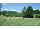 Expansive green space bordered by a rope fence, offering a tranquil setting at 134 Walmsley Pl, Mooresville, NC 28117