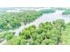 An aerial view of the lakefront community surrounded by mature trees at 141 Culpeze Rd, Mooresville, NC 28117