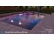 Rendering of a pool with a spa, stone trim, and water feature at 141 Culpeze Rd, Mooresville, NC 28117