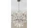 A close-up shot of a sparkling, decorative chandelier at 14812 Stonegreen Ln, Huntersville, NC 28078