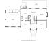 Detailed main floor plan featuring a spacious kitchen, living room, and breakfast nook layout at 14812 Stonegreen Ln, Huntersville, NC 28078