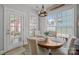 Cozy breakfast nook with ample natural light and seating for four at 1508 Peaceful Way Dr, Charlotte, NC 28206