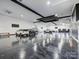 Spacious garage with sleek flooring, ample lighting, and plenty of storage space at 1525 Shinnville Rd, Cleveland, NC 27013