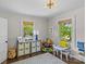 Bright bedroom features windows, toys, gray rug, and natural light at 1726 The Plz, Charlotte, NC 28205